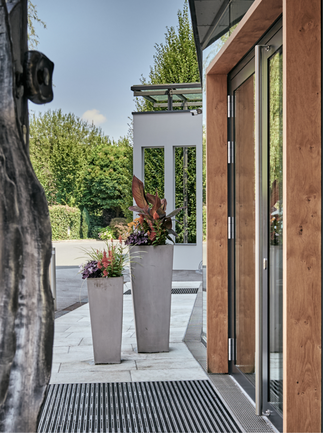 Außenbereich liebevoll geschmückt